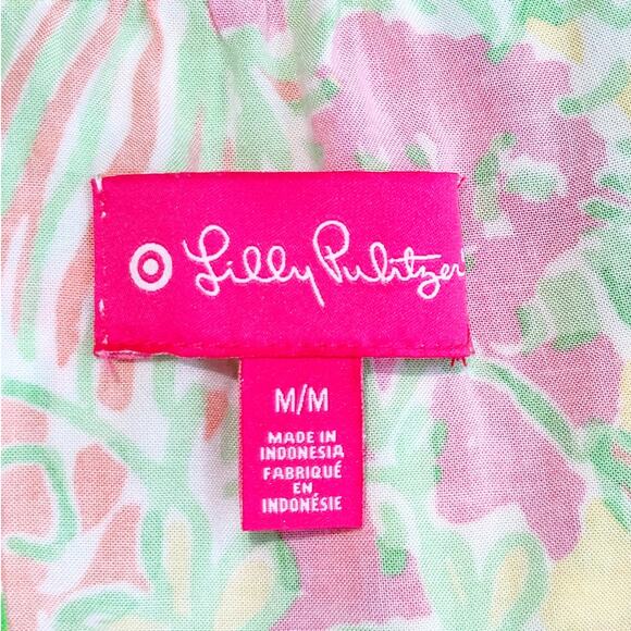 Lilly Pulitzer x Target Challis Romper Sleeveless Floral Happy Place Womens M - Picture 4 of 8
